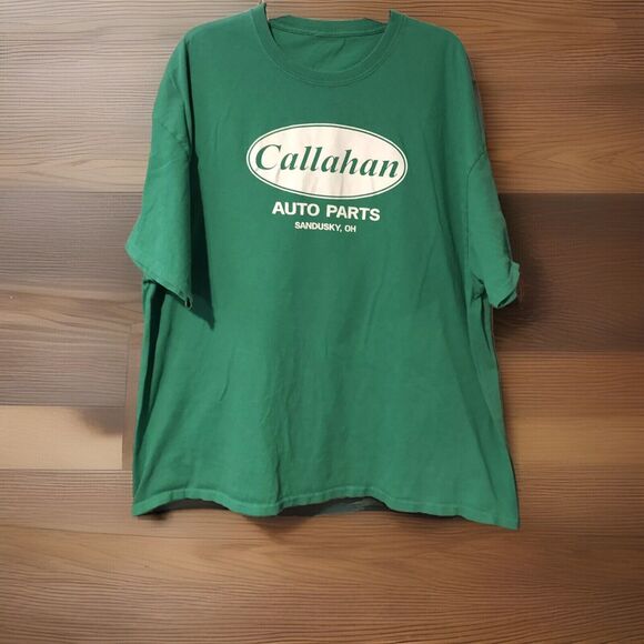 Callahan Auto Parts Ohio 2XL T-Shirt Green Tee Tommy Boy Rock A Billy - Picture 1 of 5